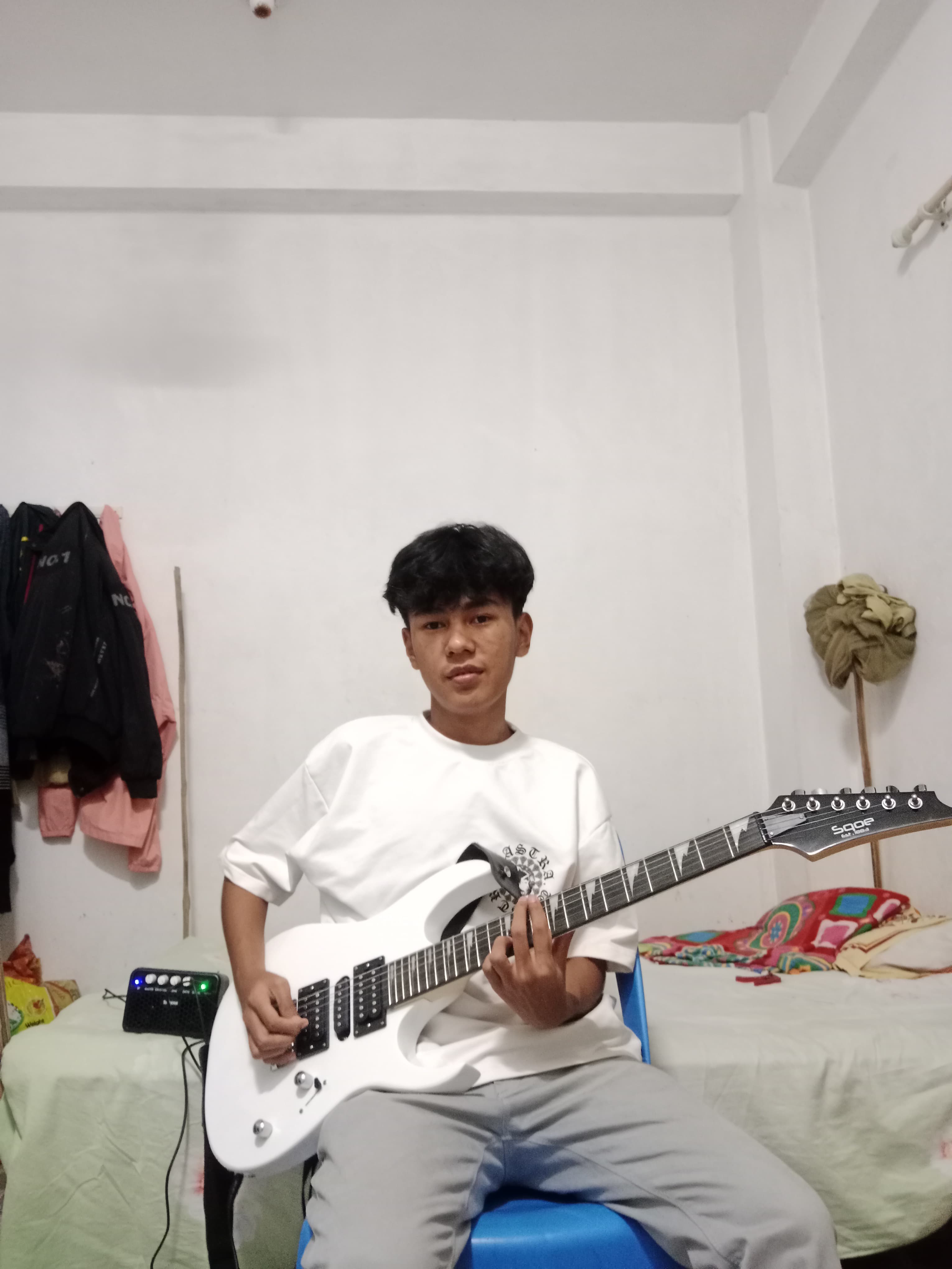 Manish Tamang Playing Electric Guitar